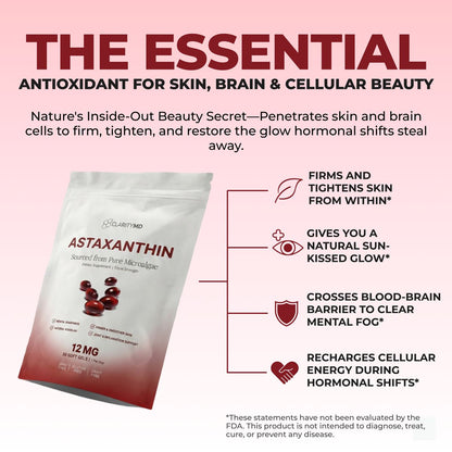 Astaxanthin 12mg Softgels – Full Body & Brain Cellular Protection For Healthy Ageing