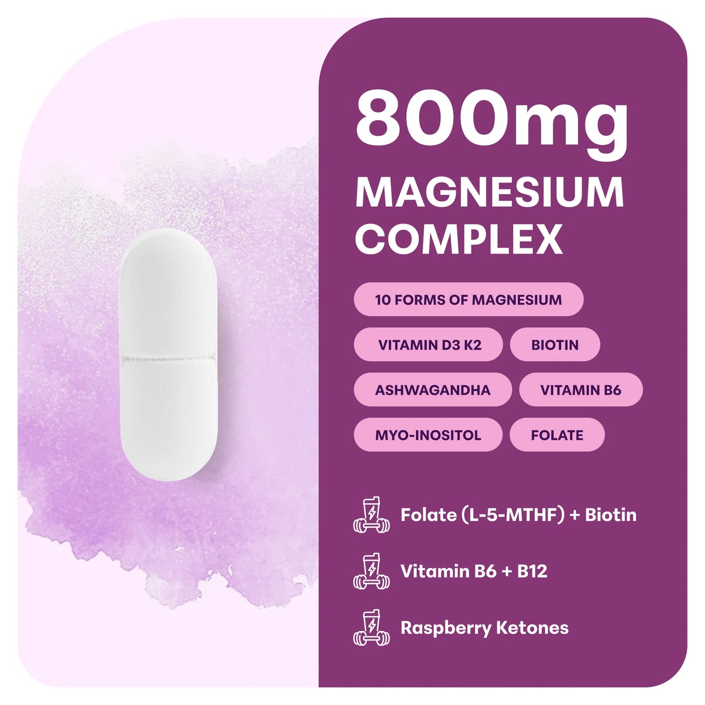 Magnesium Complex 20-in-1 for Women, 240 Vegetarian Capsules