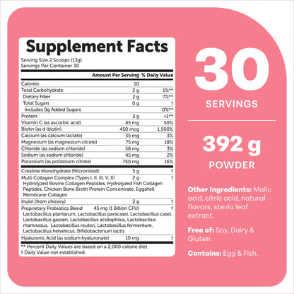 Creatine Hydration Powder 392g Strawberry Flavor