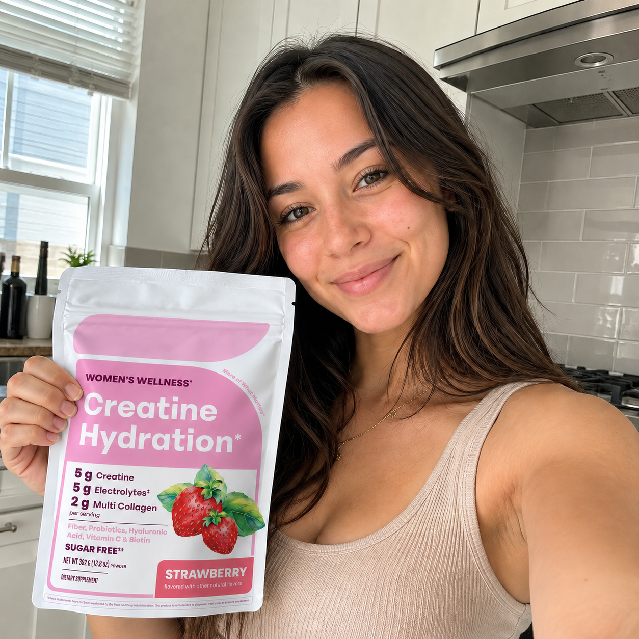 Customer holding Creatine Hydration