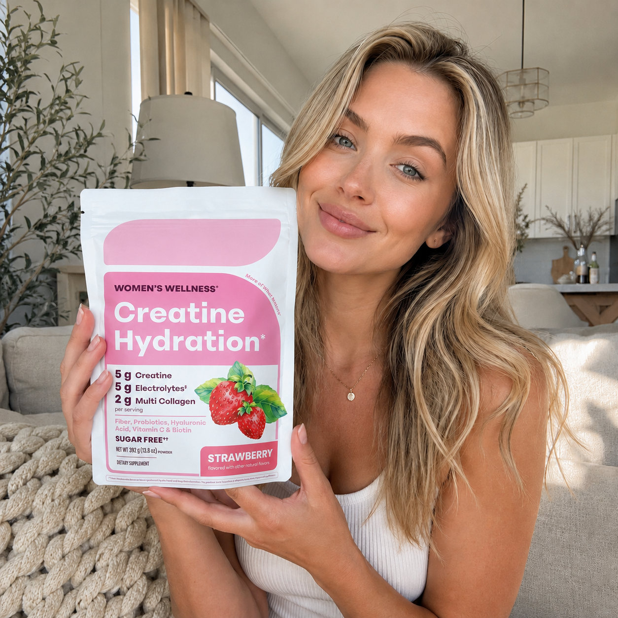 Customer holding Creatine Hydration