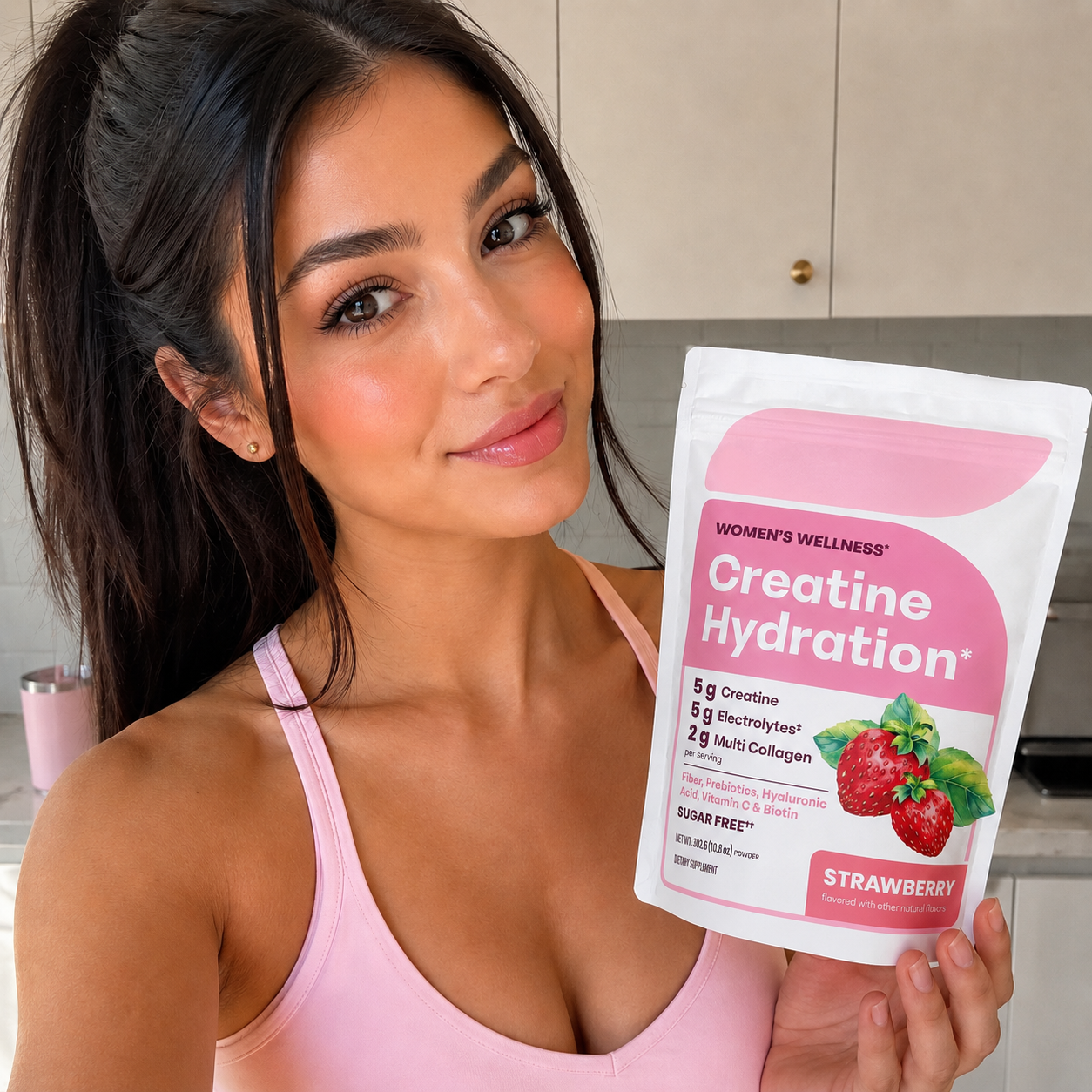 Customer holding Creatine Hydration