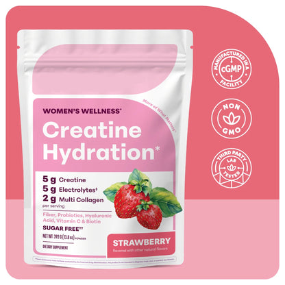 Creatine Hydration Powder 392g Strawberry Flavor