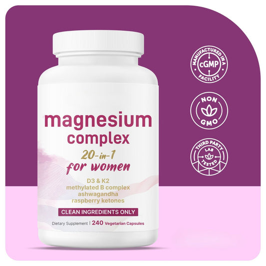 Magnesium Complex 20-in-1 for Women, 240 Vegetarian Capsules