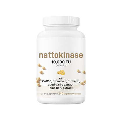 Nattokinase 10,000FU Complex, 240 Vegetarian Capsules