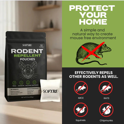 Place These Pouches Anywhere Mice Hide - And Watch Them Disappear.